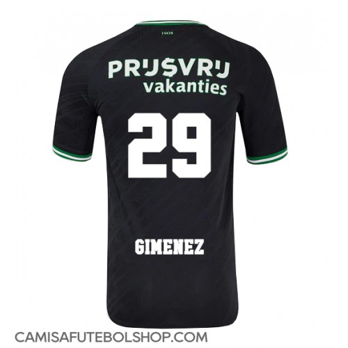Camisa de time de futebol Feyenoord Santiago Gimenez #29 Replicas 2º Equipamento 2024-25 Manga Curta